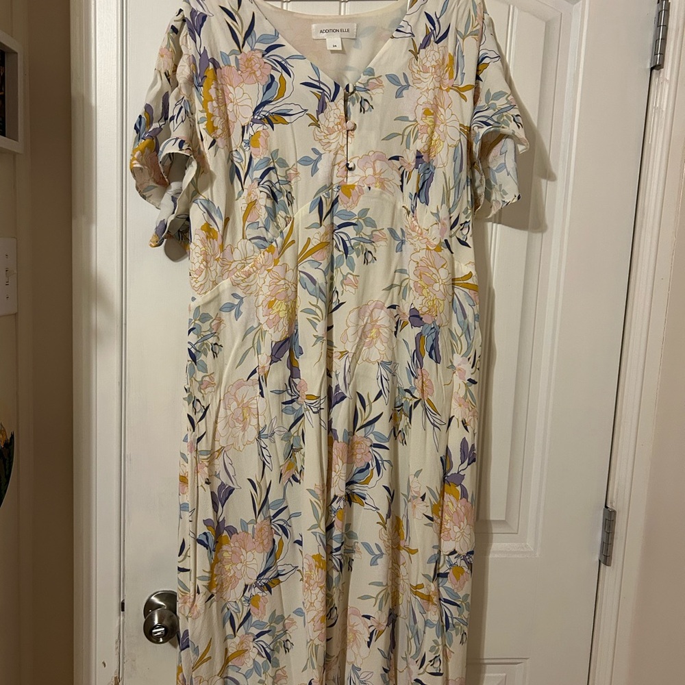Addition Elle Floral Midi Dress